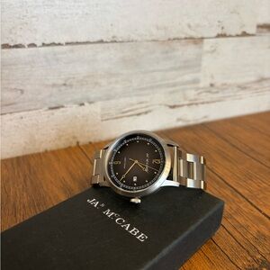 JA McCabe Silver and Black Watch